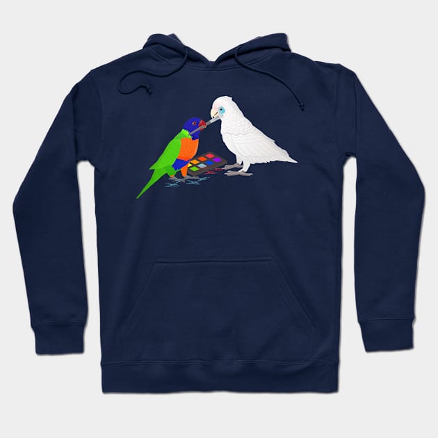 Makeup artist parrot Hoodie by Tefra